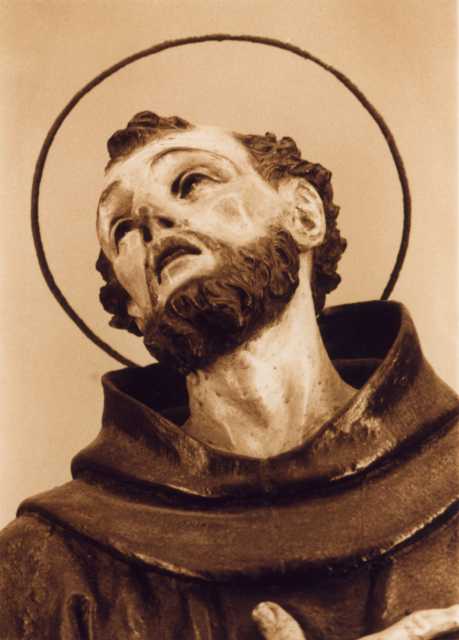 Tumidei, Stefano — Piò Angelo Gabriello - sec. XVIII - San Francesco d'Assisi in preghiera — particolare